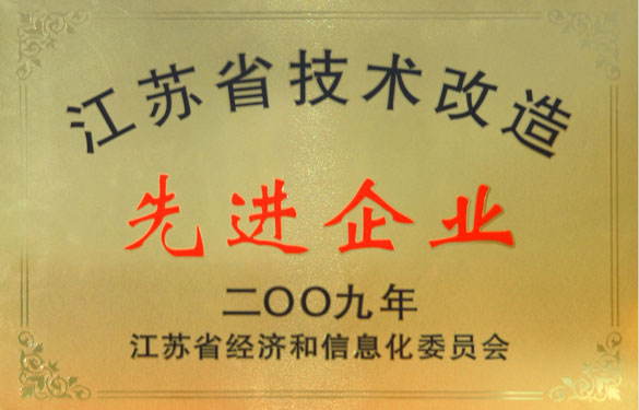 918博天堂获“2009年江苏省手艺刷新先进企业”称呼